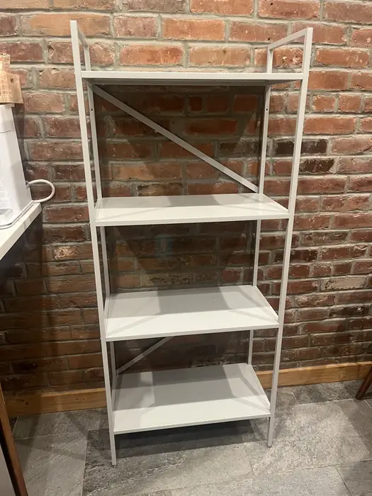 IKEA metal bookshelf in Manhattan, NY