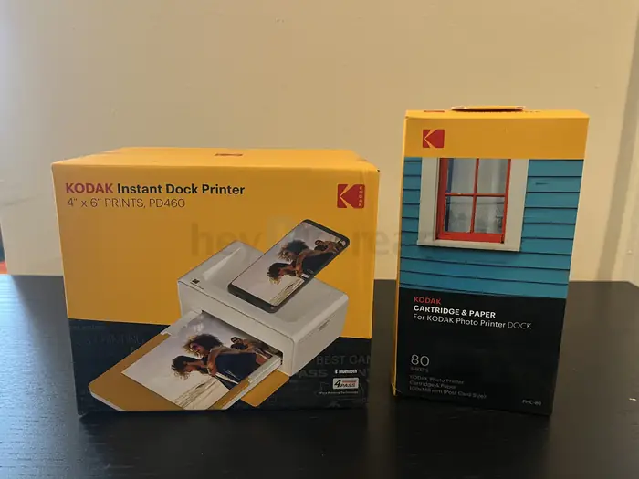 KODAK Instant Dock Printer 사진 프린터 4x6 PD460, Cartridge & Paper(80 Sheets) - 미개봉 새제품 (퀸즈 픽업)) in Queens, NY