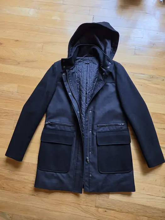 Theory Hooded Jacket - Size P (Petite) - Black - Like New in Bergen County, NJ