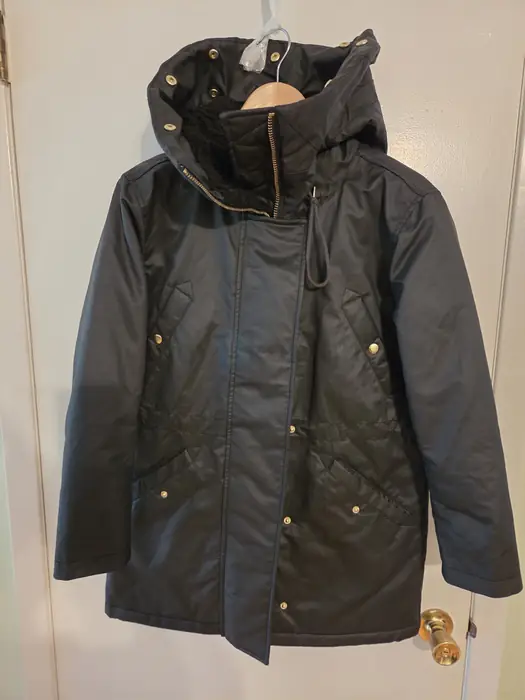 J.Crew Women's Waxed Cotton Parka Jacket - Size SP (Small Petite) in Bergen County, NJ
