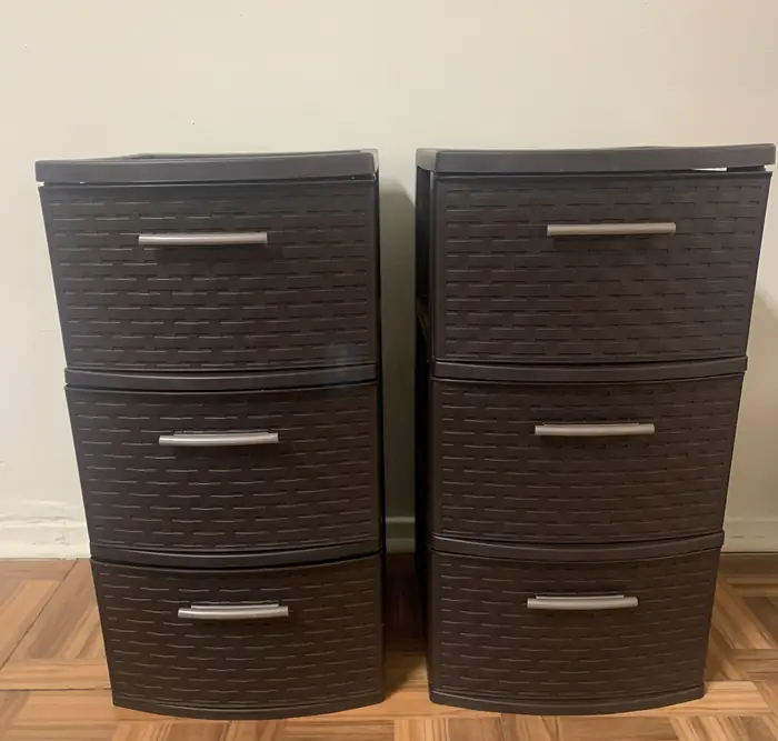 플라스틱 3단 Dresser (2개) in Bergen County, NJ