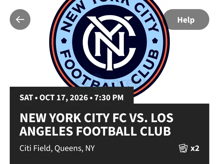 LA FC 경기 티켓 2장 in Queens, NY