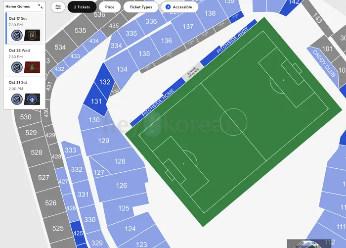 Lafc Vs NYC FC 축구 경기 티켓 2장 in Queens, NY