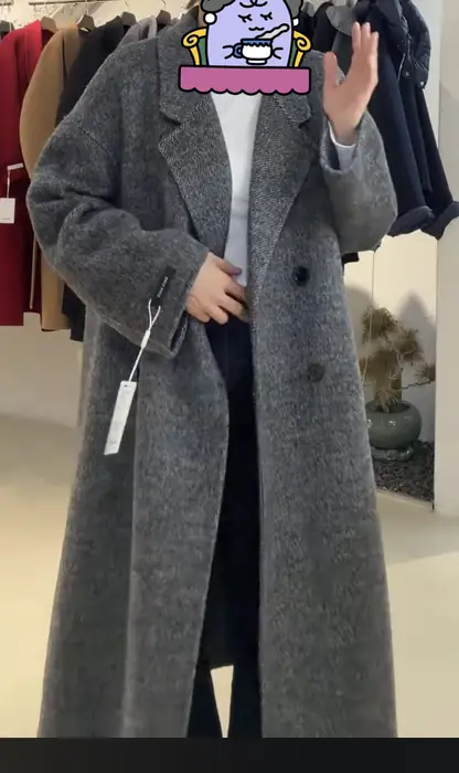 [새상품] 알파카 롱 코트