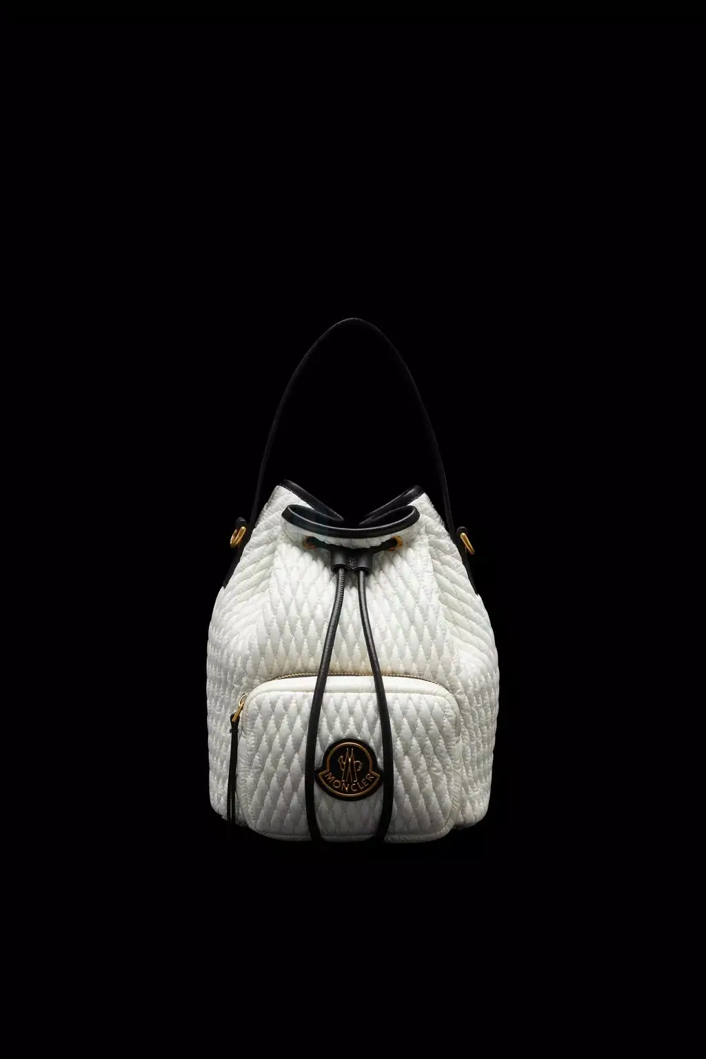 Moncler White Kilia Drawstring Crossbody. NWT 몽클레어-Moncler Kilia Drawstring Crossbody Bag main image 4