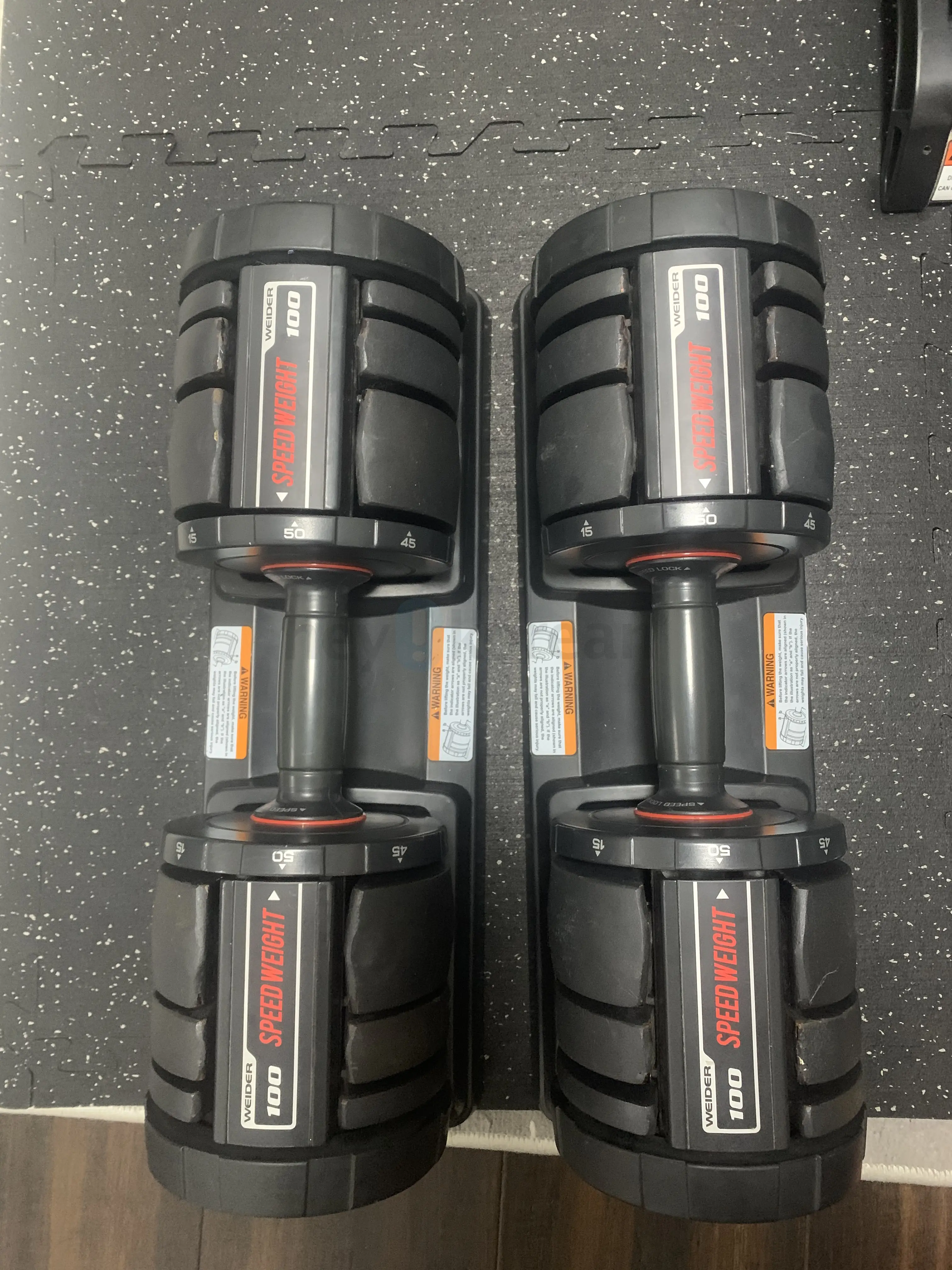 50파운드 무게조절 덤벨 & 스탠드