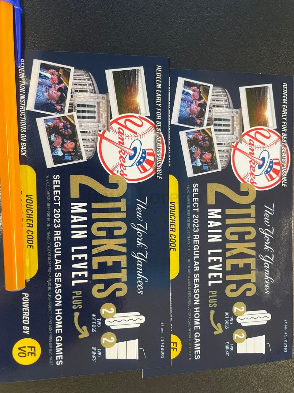 MLB New York Yankees Ticket 판매 (핫도그+음료) > 판매완료