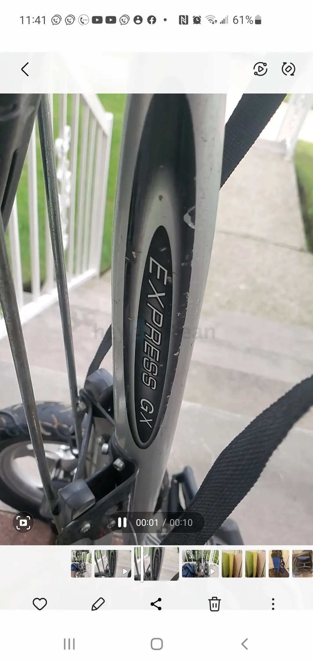 BAG BOY EXPRESS GX PUSH CART W/ DETACHABLE 3RD WHEEL 팝니다.