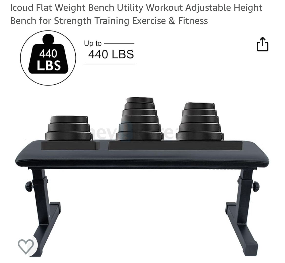 Flat weight bench