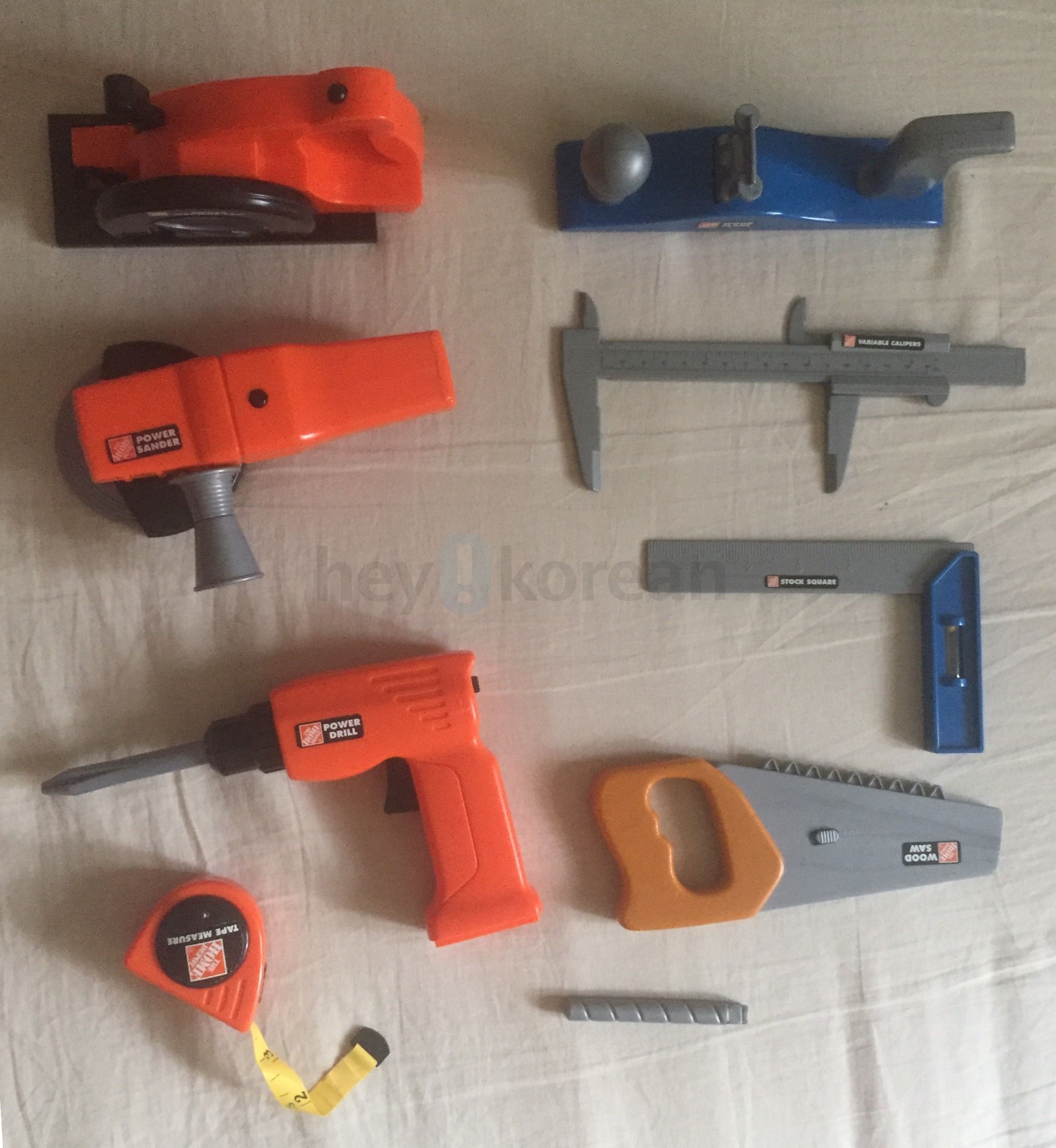 홈디포 장난감 도구 놀이 세트, Home Depot Toy Tool Play Set