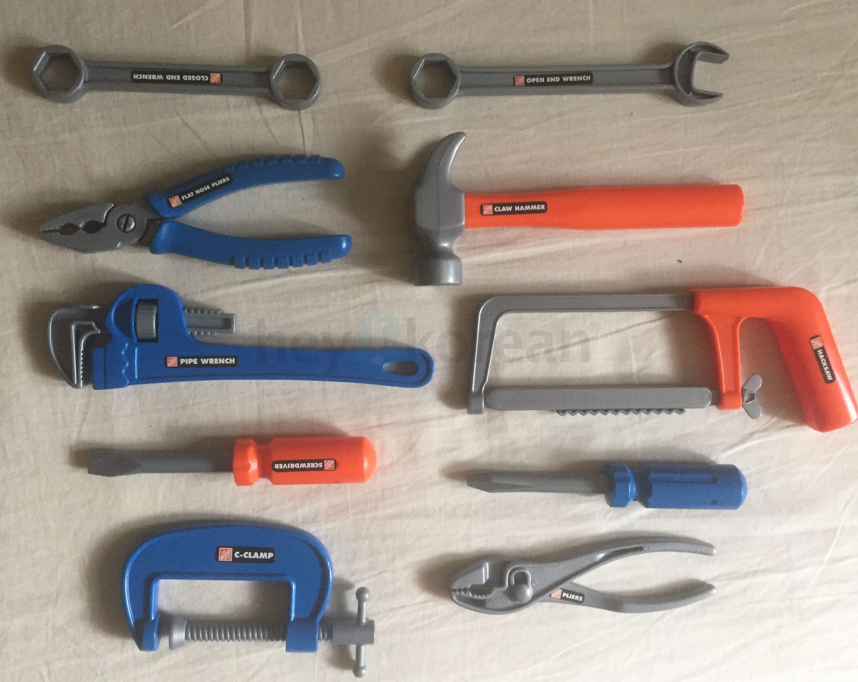 홈디포 장난감 도구 놀이 세트, Home Depot Toy Tool Play Set