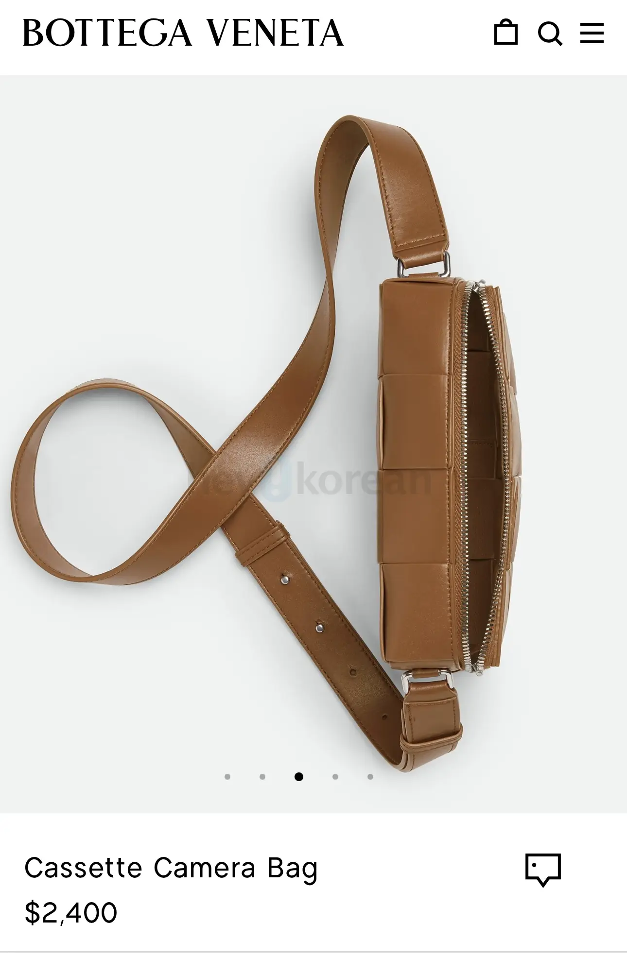 NEW * 보테가 베네타 가방 Bottega Veneta Cassette Camera Bag