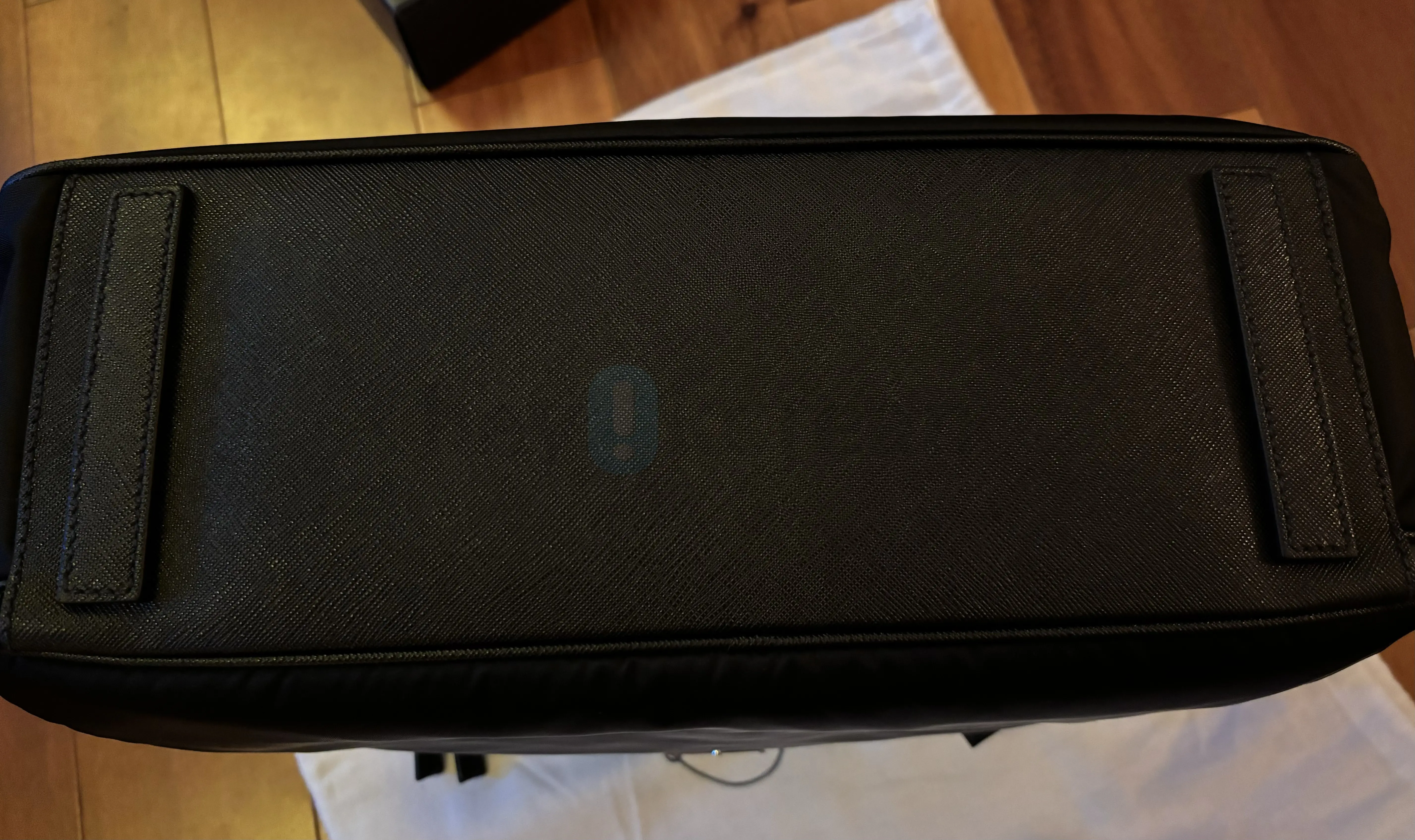 New * 프라다 남성 가방 PRADA Re-Nylon Saffiano Leather Briefcase
