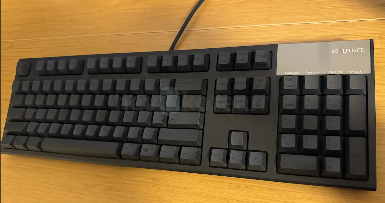 Realforce R2 Black Dye Sub PBT Mechanical Keyboard Topre Variable switches