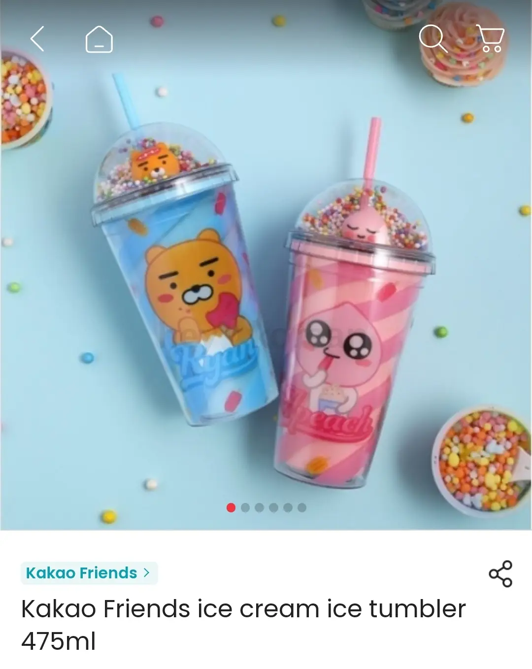 새상품] 카카오프렌즈 아이스 텀블러 (라이언/어피치 두 종류), image size:1080x1358