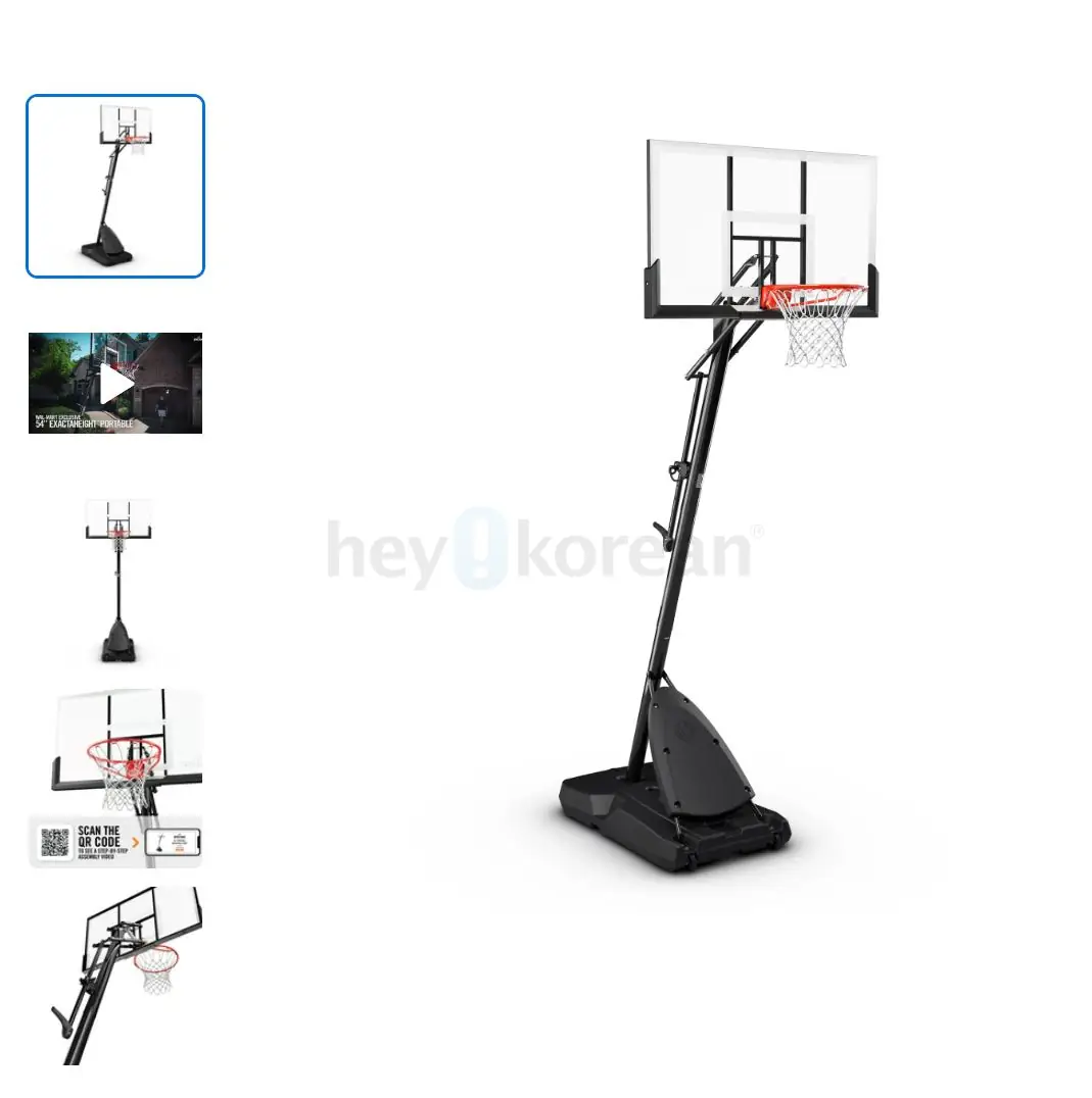 농구대 Spalding 54 inch Polycarbonate Portable Basketball Hoop System
