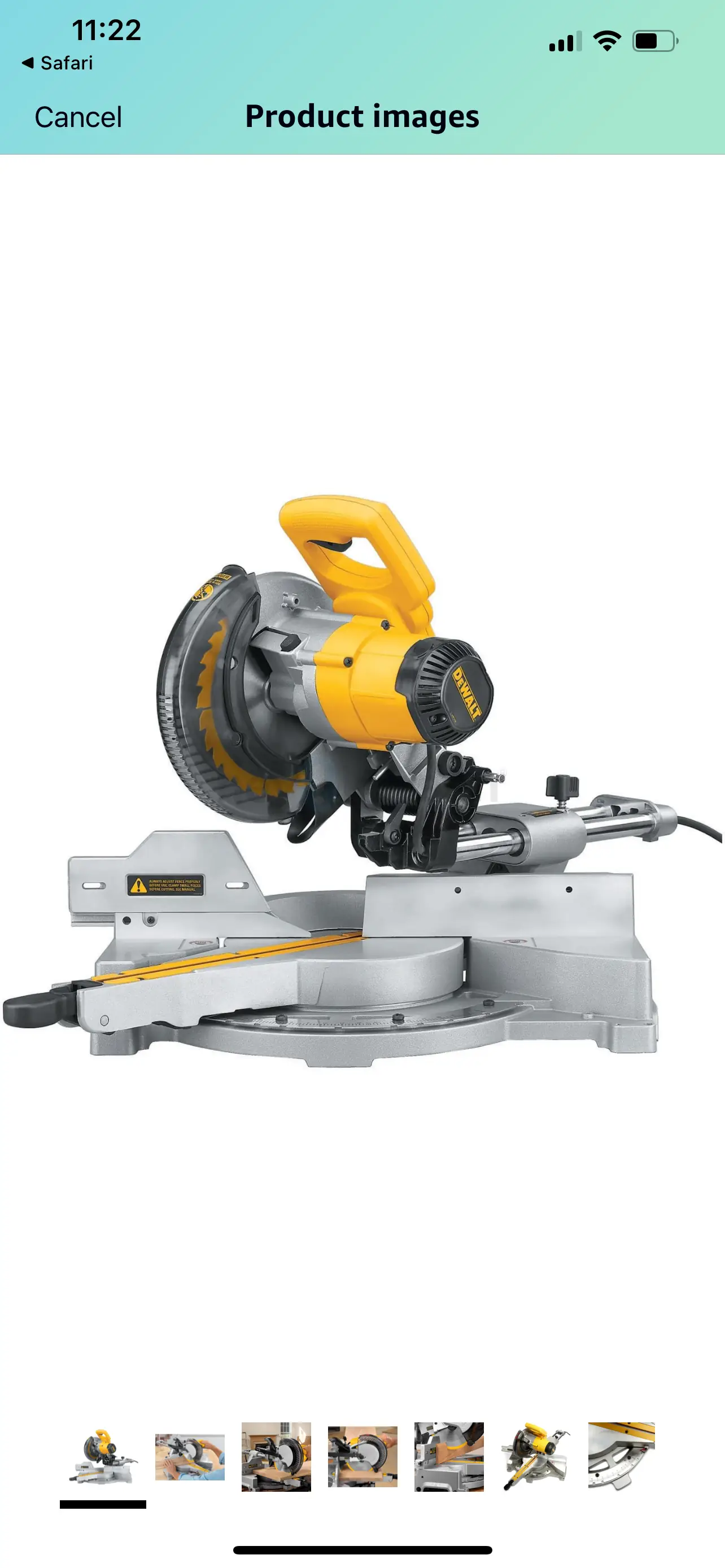 전기 톱 - DEWALT DW712 8-1/2-Inch Single-Bevel Sliding Compound Miter Saw