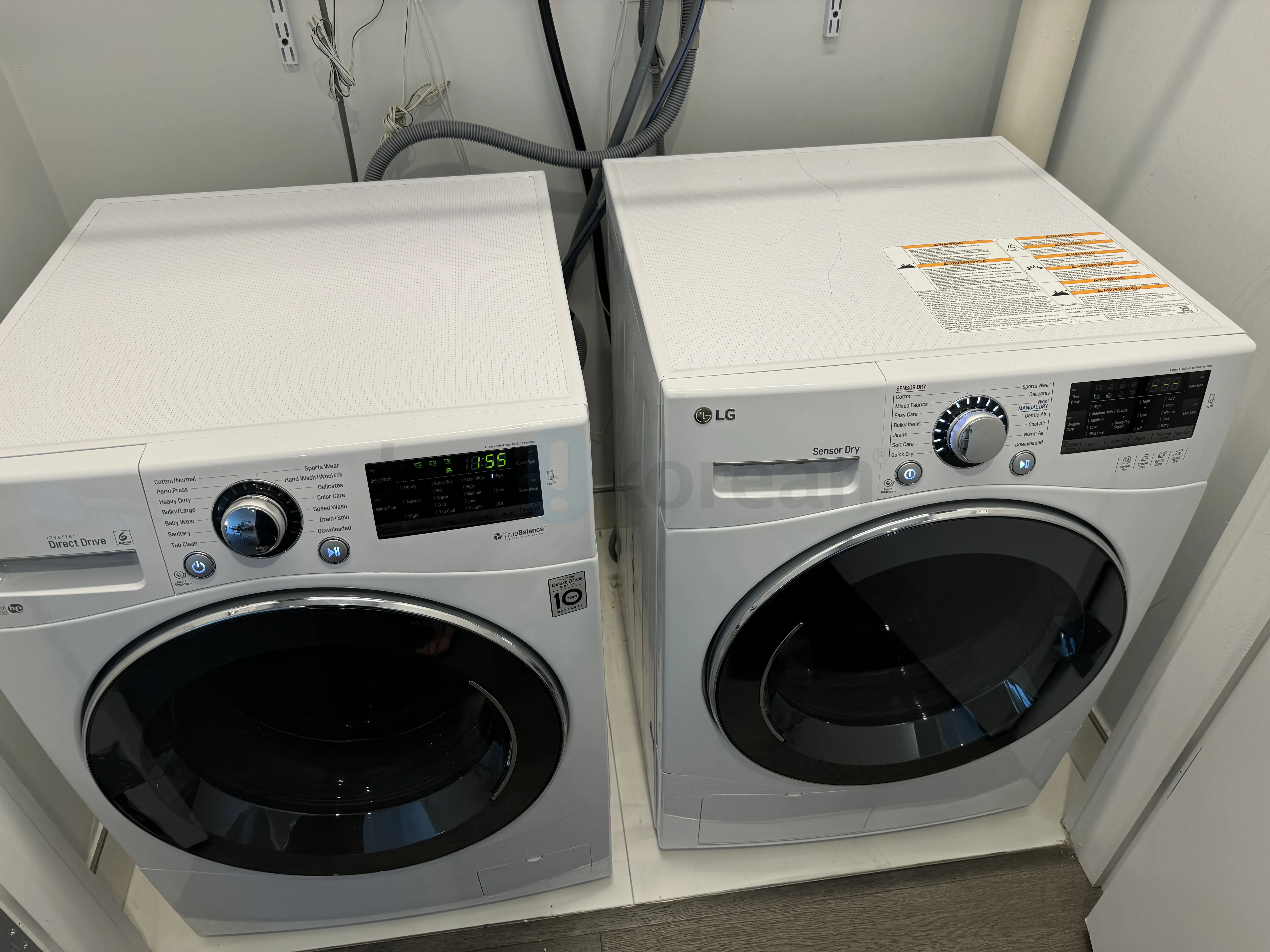 LG Stackable Ventless Condenser Dryer DLEC888W