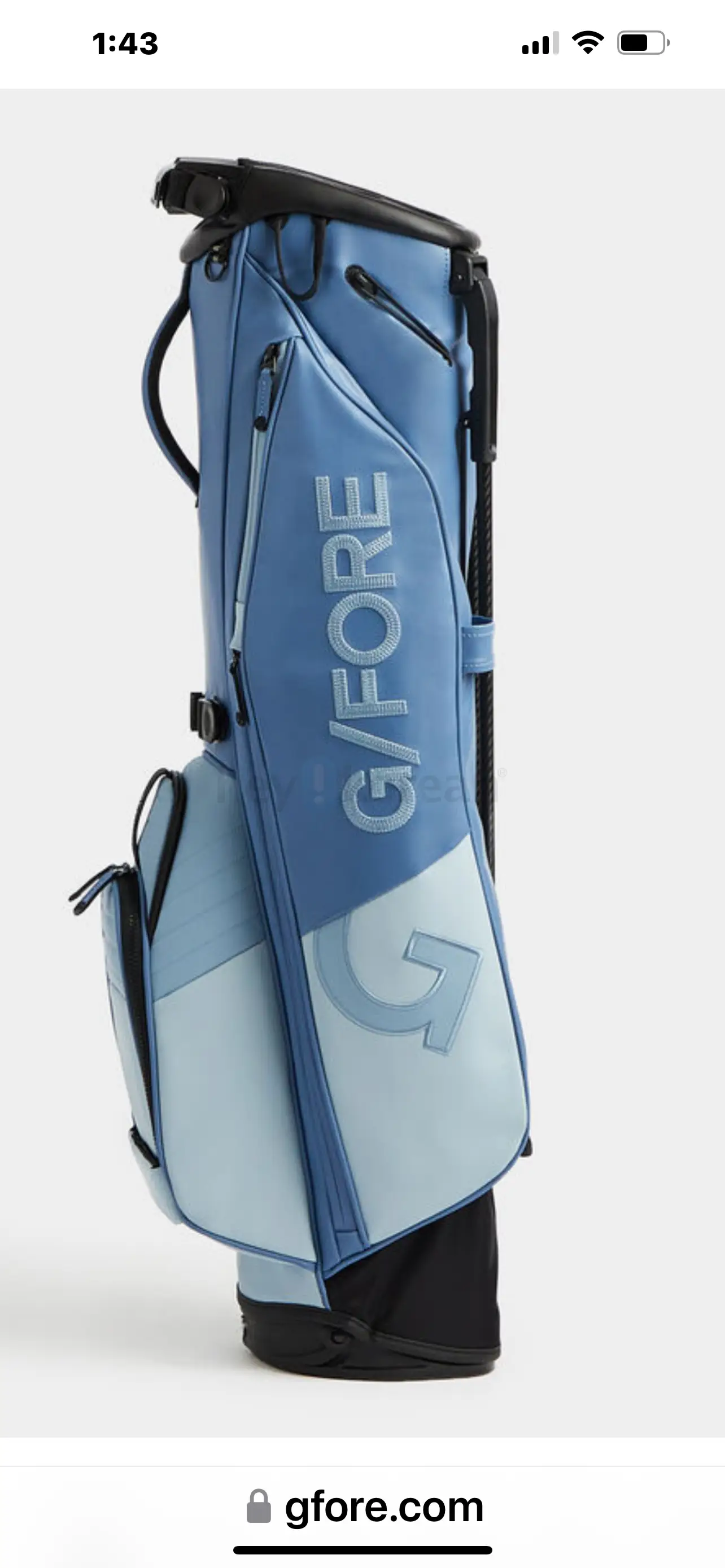 G/fore new stand golf bag.