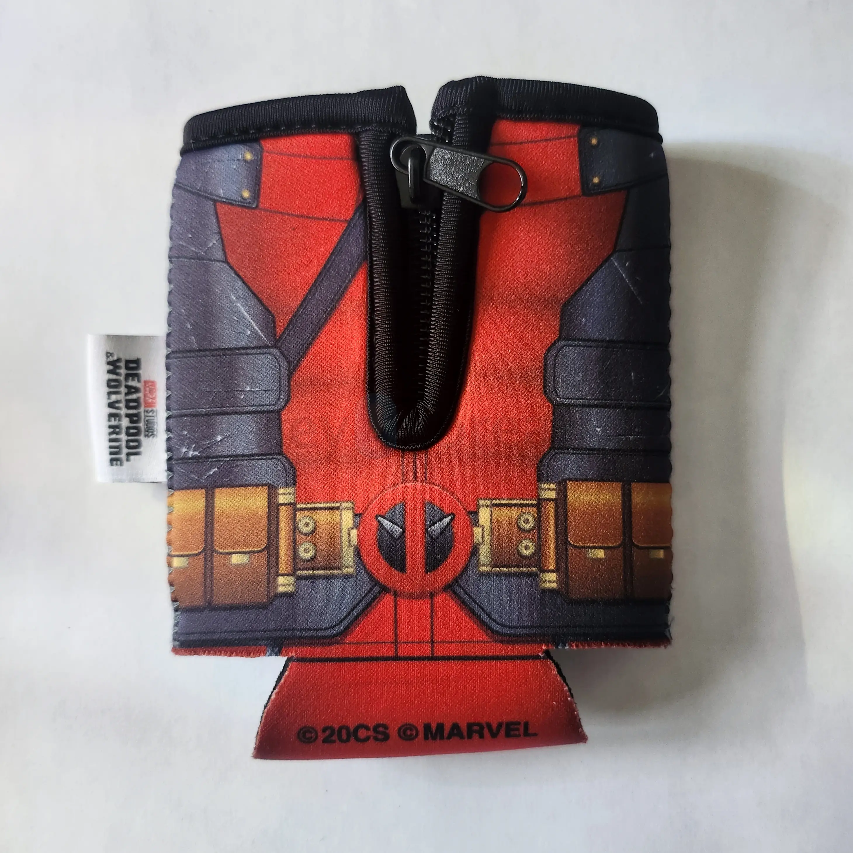 NEW Marvel Wolverine Koozie / Cooler Sleeve w/ Zipper