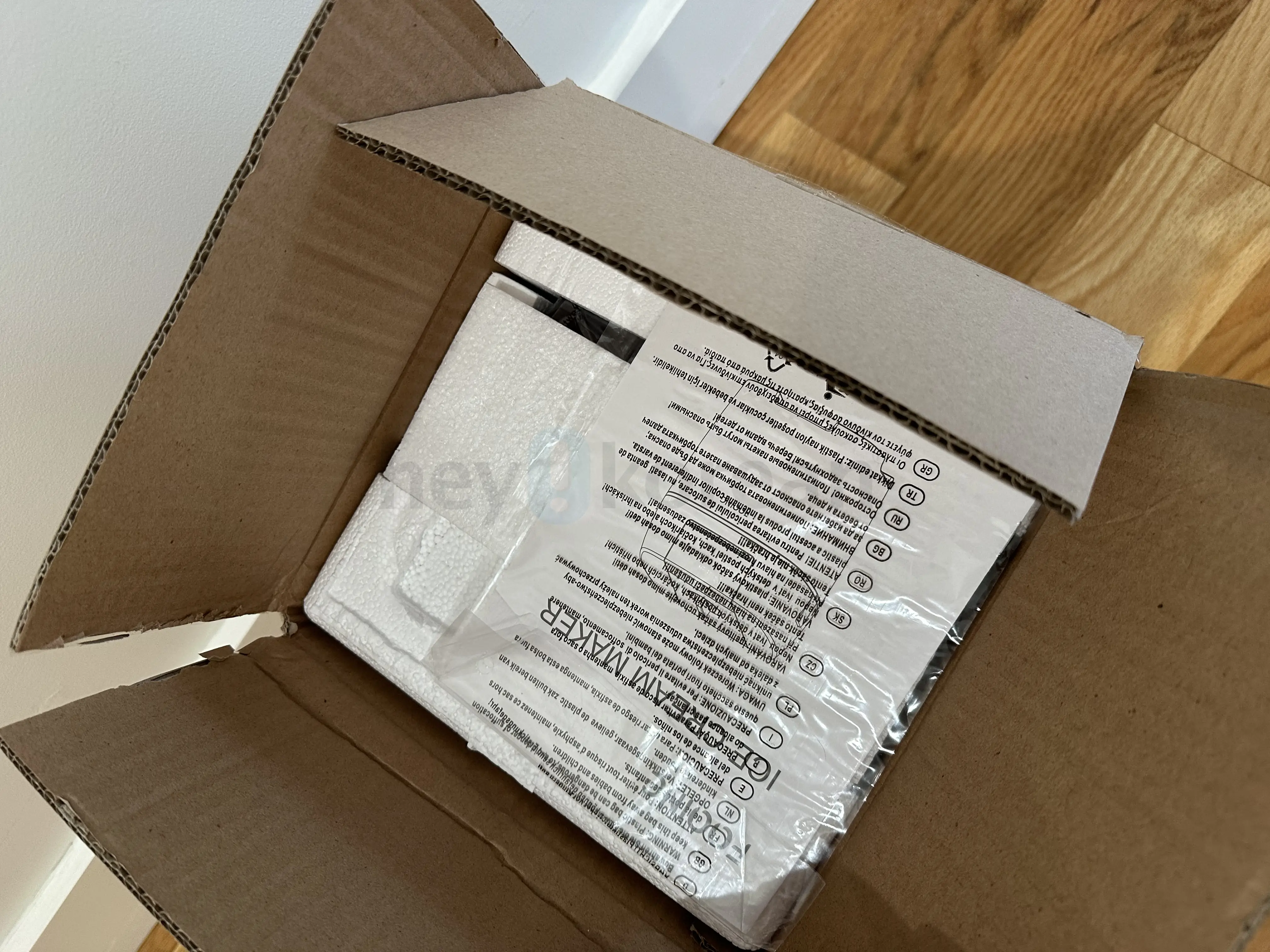 Fooing ice cream maker