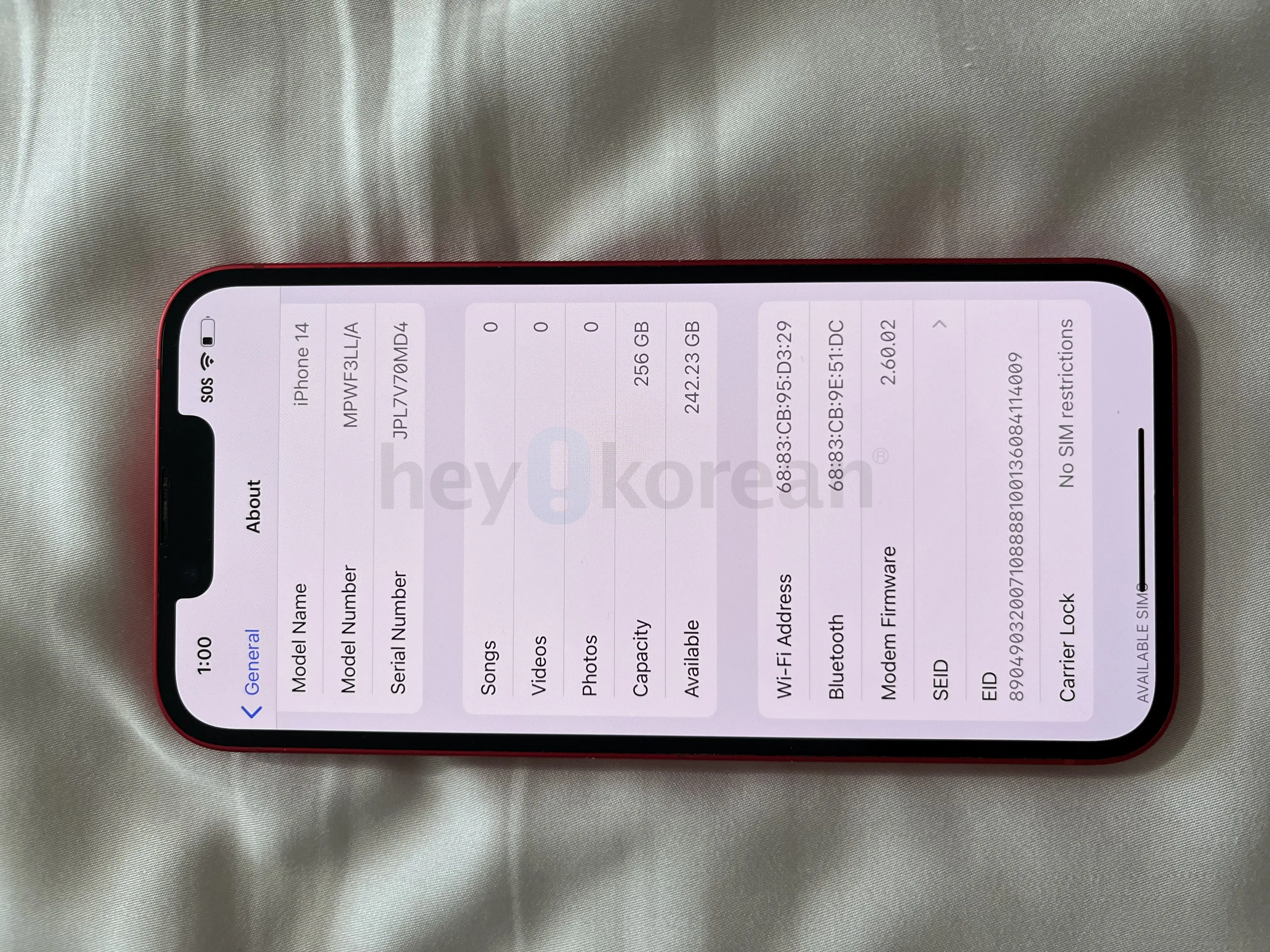 iPhone 14 256GB unlocked 아이폰