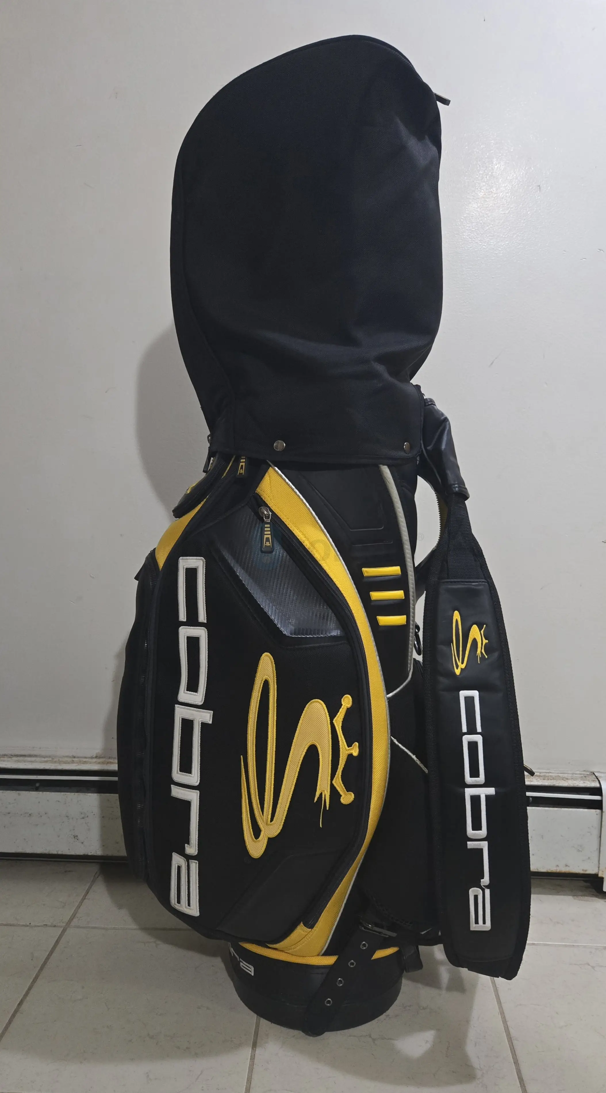 Cobra Postage Stamp Tour Staff Yellow Golf Bag
