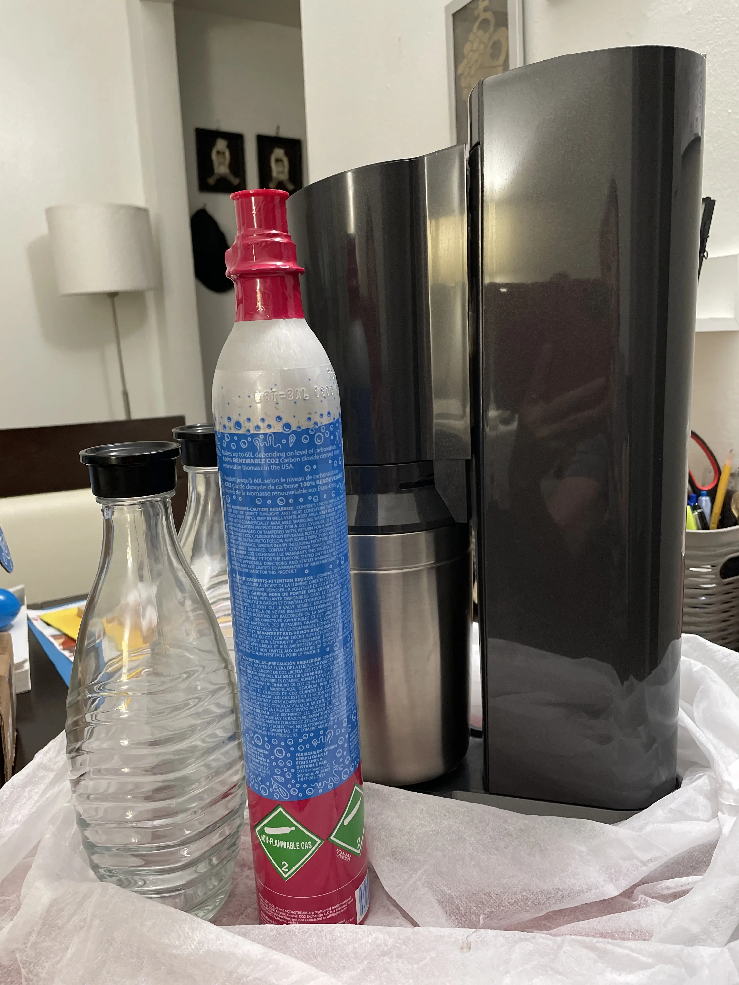 탄산수 만드는 머신.