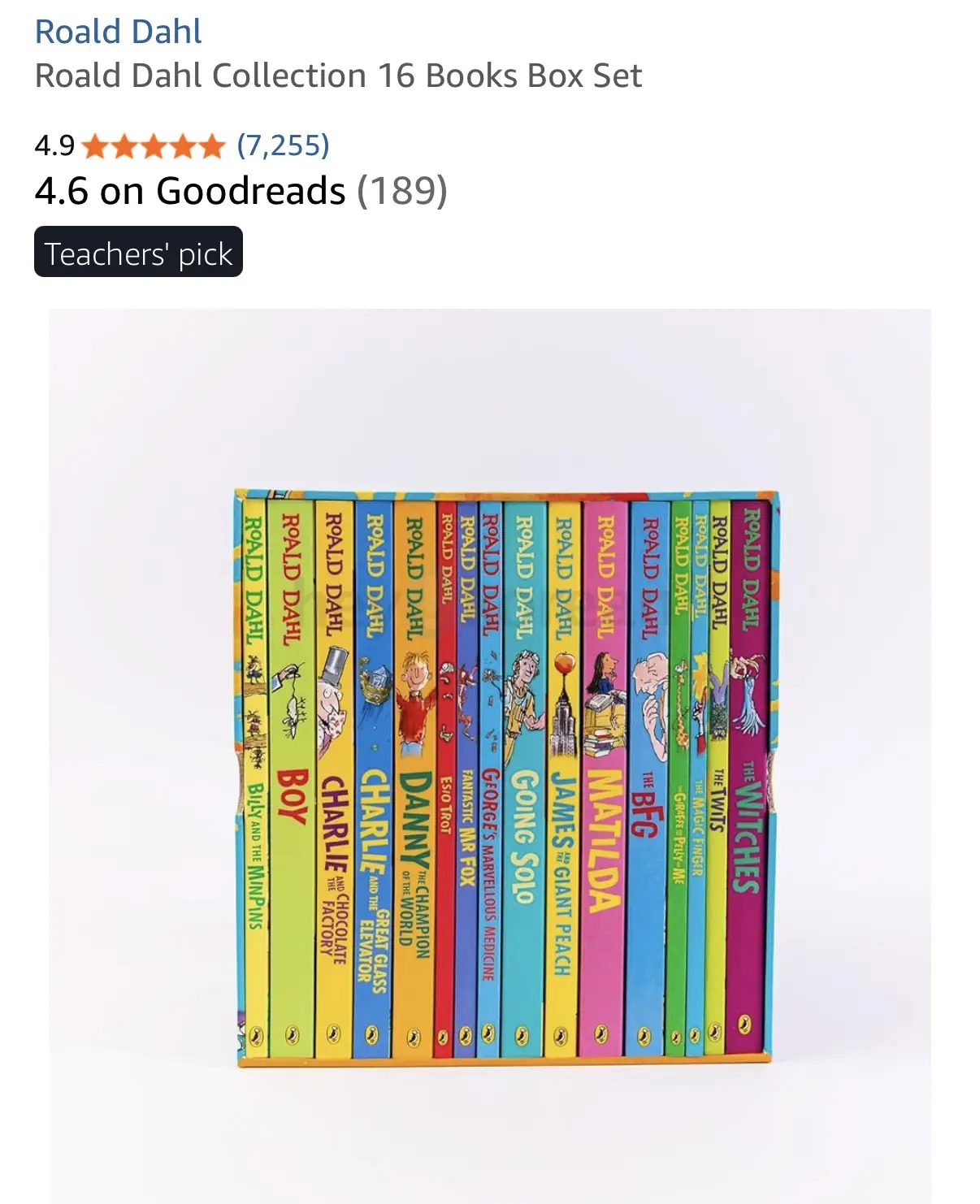 Roald Dahl Collection 15 Books Box Set
