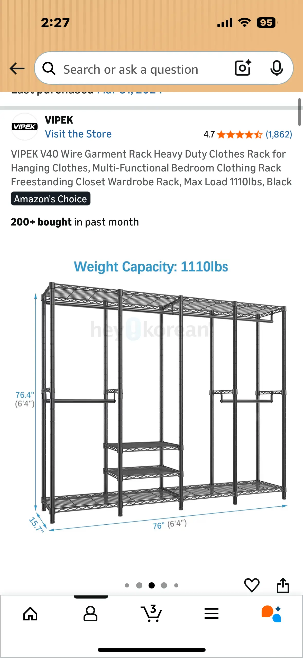 Cloth shelves