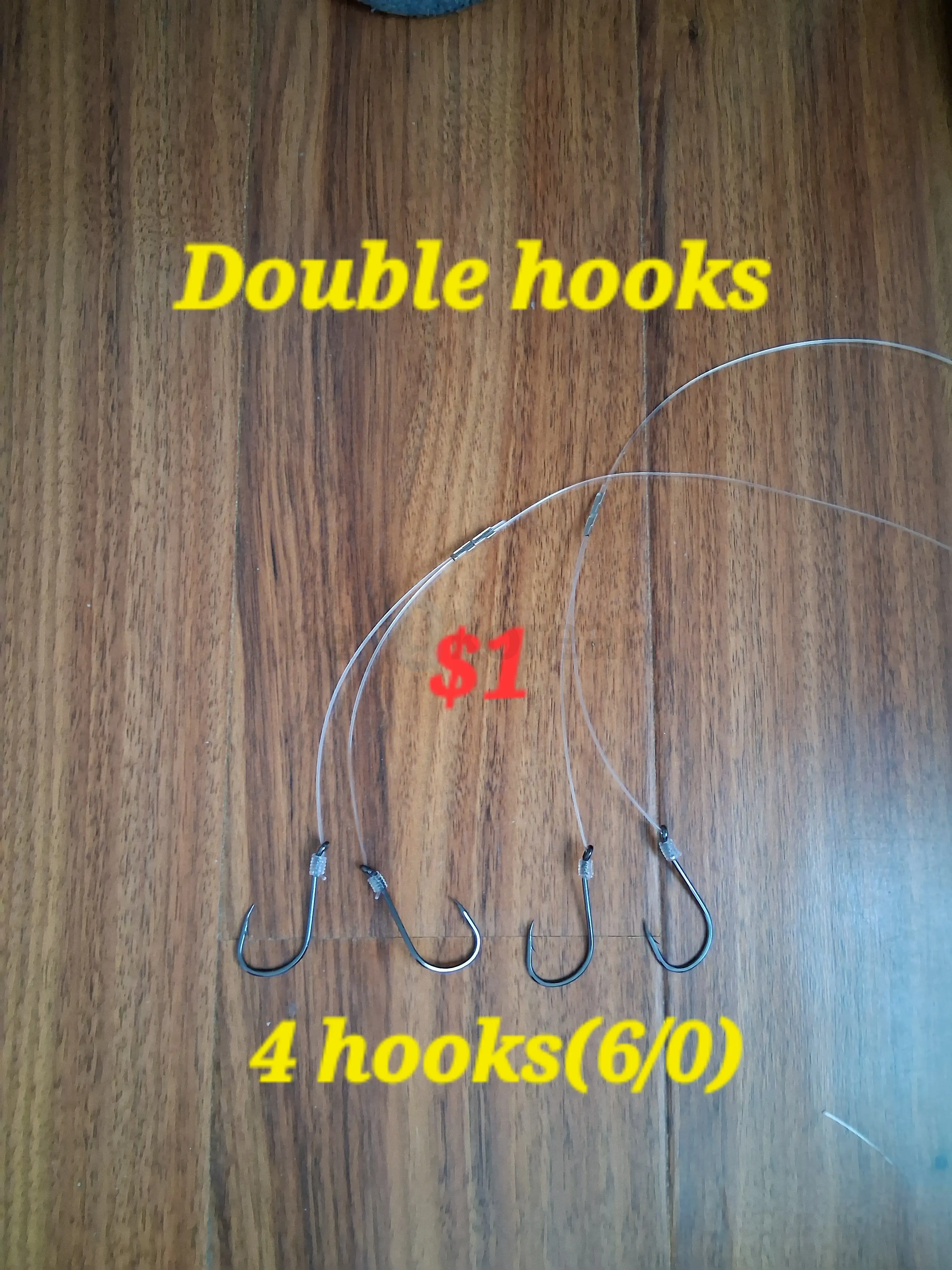Black fish hooks(6개)