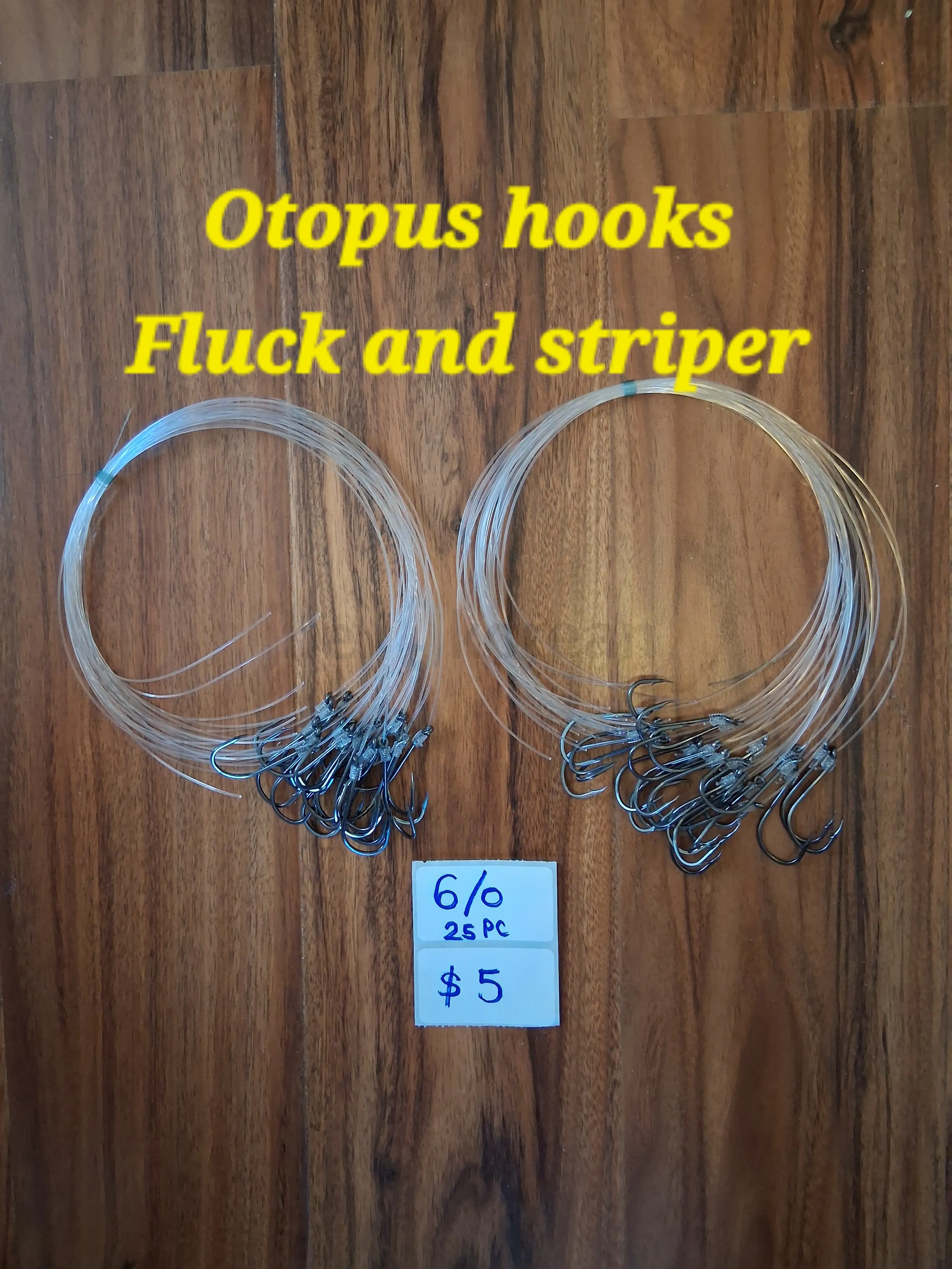 12 rigs,High/Low rig(+ 25 hooks)