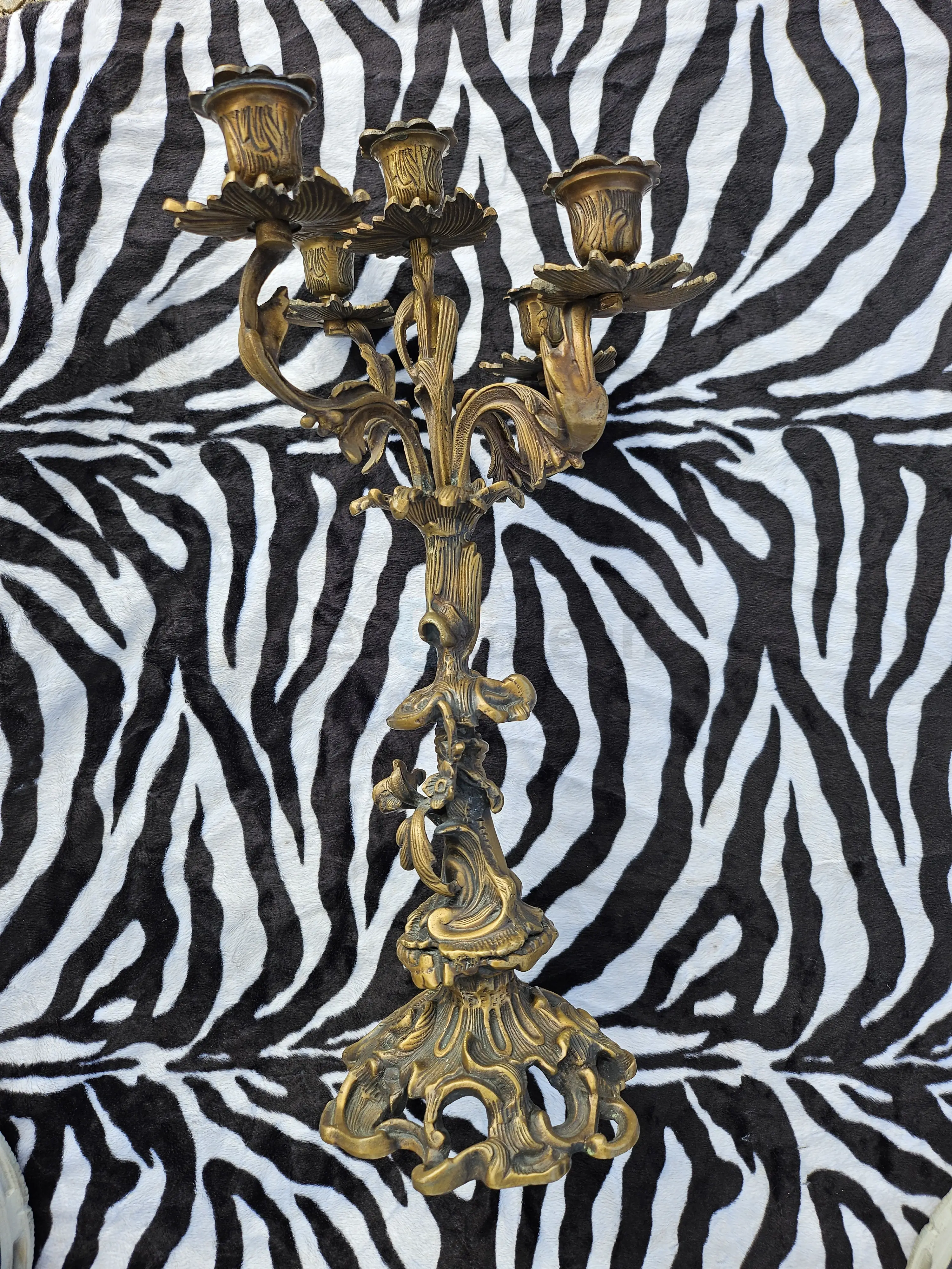 18" tall vintage Rococo style 5-arm candelabra. in Bergen County, NJ