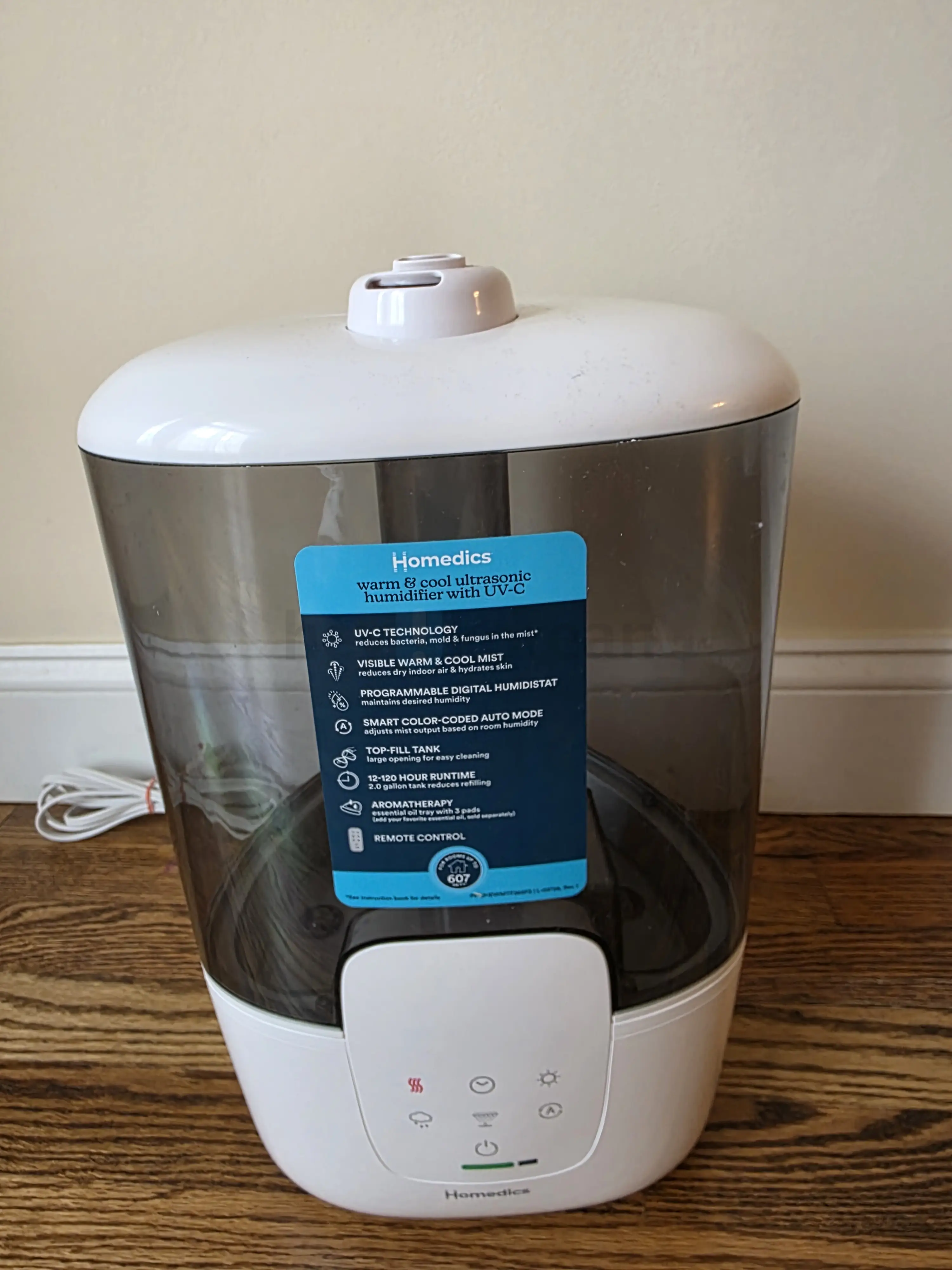 호메딕스(HoMedics) 토탈컴포트 복합식 2갤런 가습기(UV-C 및 리모컨 포함) in Bergen County, NJ