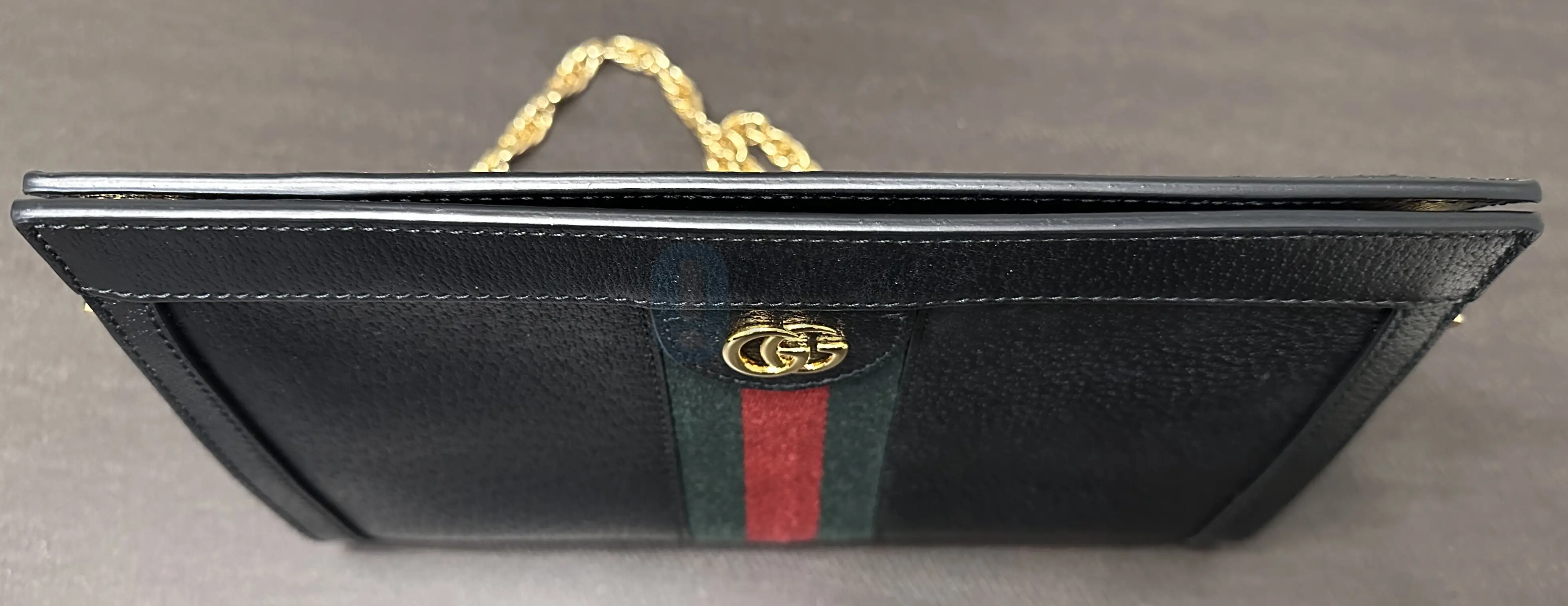 구찌 Gucci Ophidia Shoulder Bag Black Leather Gold Chain Crossbody(정품)