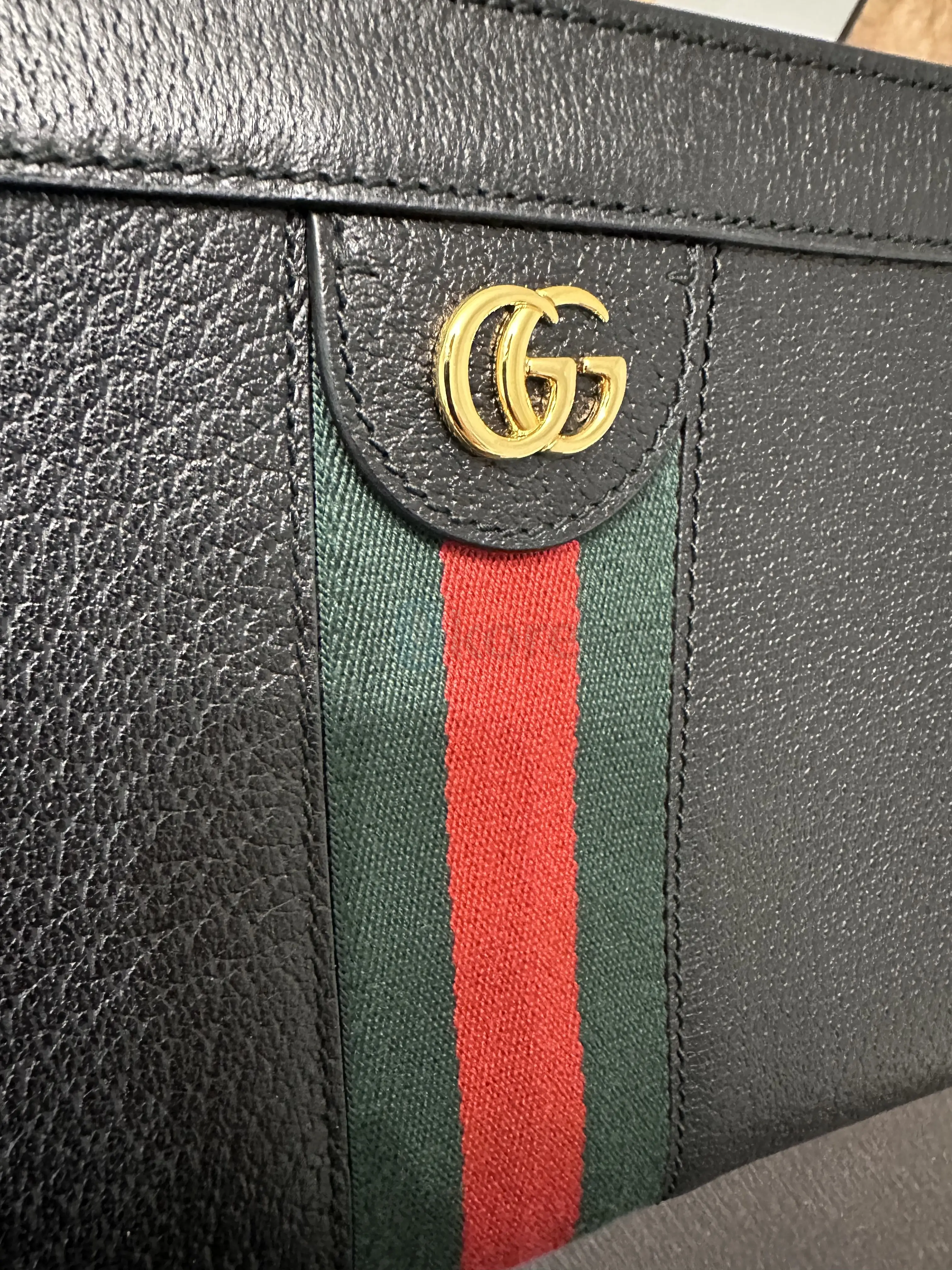 구찌 Gucci Ophidia Shoulder Bag Black Leather Gold Chain Crossbody(정품)